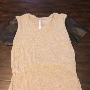 Fabletics L Regina Short Faux Leather Sleeve